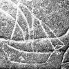 Aboriginal engraving of European ship on Hawkesbury River at Devil's Rock, Maroota c1880